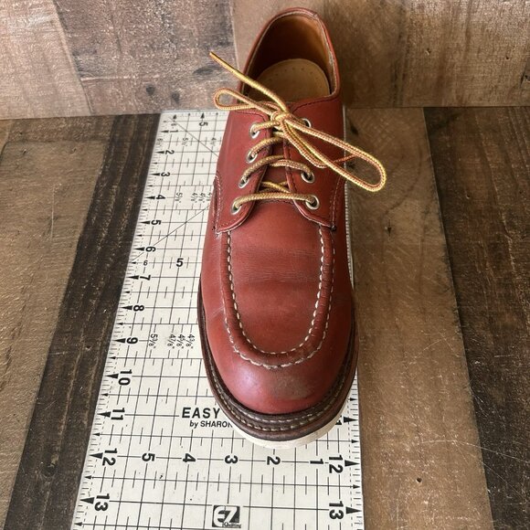 Red Wing 8103 Oro Russet Moc Toe Leather Work Boots Mens 9 D - Picture 4 of 12